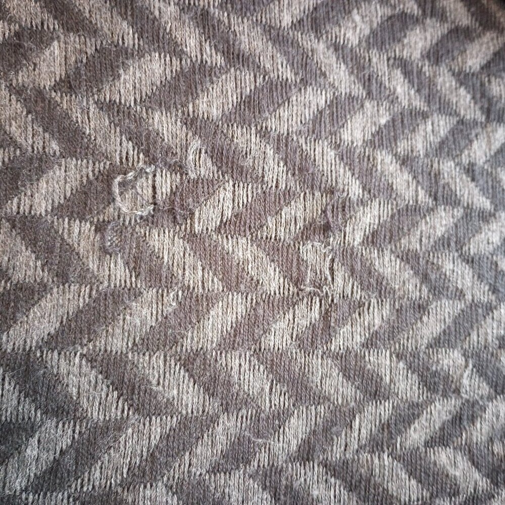Soft Surroundings Black & Grey West Saxon Herringbone Wool Blend Duster - Picture 8 of 8